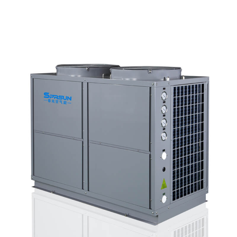 EVI 28 kw 80℃ hoge temperatuur luchtwarmtepomp voor verwarming en warmwaterbereiding
